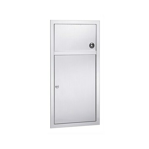 Bradley 3251-100000 Waste Receptacle, Semi-Rec, 2.8 Gal